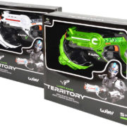 HRA Laserová Territory game single set bojová maska + pistole 2 barvy v krabici