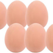 Míč gumový vejce 5,5cm náhodný odraz dětská žertovinka v sáčku