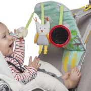 TAF TOYS Baby pultík hudební na sedák do auta na baterie pro miminko Světlo Zvuk