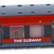 Vlak 17cm moderní vlaková souprava kovová metro v krabičce