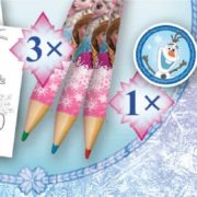 JIRI MODELS Omalovánky set se 3 pastelkami a gumou Frozen (Ledové Království)