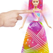 MATTEL BRB Panenka Barbie princezna duhová na baterie Světlo Zvuk