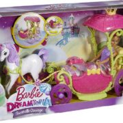 MATTEL BRB Panenka Barbie set kočár ze sladkého království s koněm a panenkou