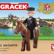 EFKO IGRÁČEK T.G.Masaryk figurka 7,5cm v krabičce STAVEBNICE