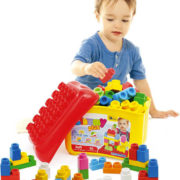 CLEMENTONI Clemmy Plus baby set kostky gumové 30ks měkké velké dílky v úložném boxu