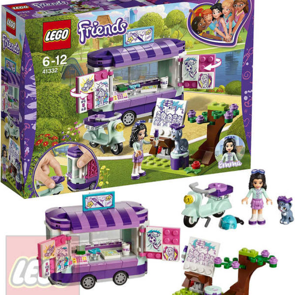 LEGO FRIENDS Emma a umělecký stojan STAVEBNICE 41332 LEGO FRIENDS Emma a umělecký stojan STAVEBNICE 41332