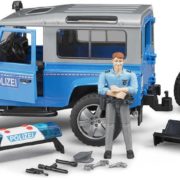 BRUDER 02597 (2597) Land Rover Defender auto džíp policie + figurka plast