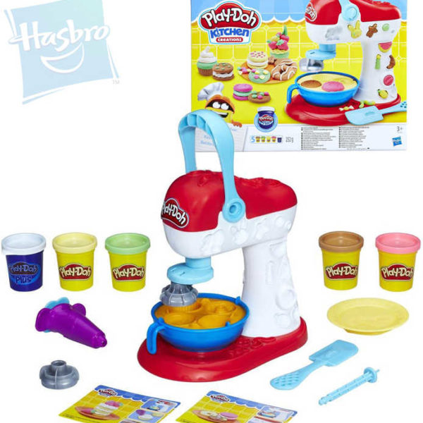 HASBRO PLAY-DOH Mixér rotační malý pekař set modelína 5 kelímků s doplňky