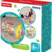 FISHER PRICE Baby válec nafukovací s míčky na lození transparentní