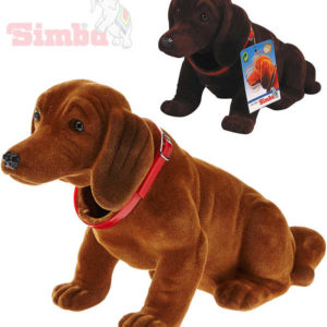 SIMBA Pes s kývací hlavou Jezevčík 24cm dekorace plast 2 barvy