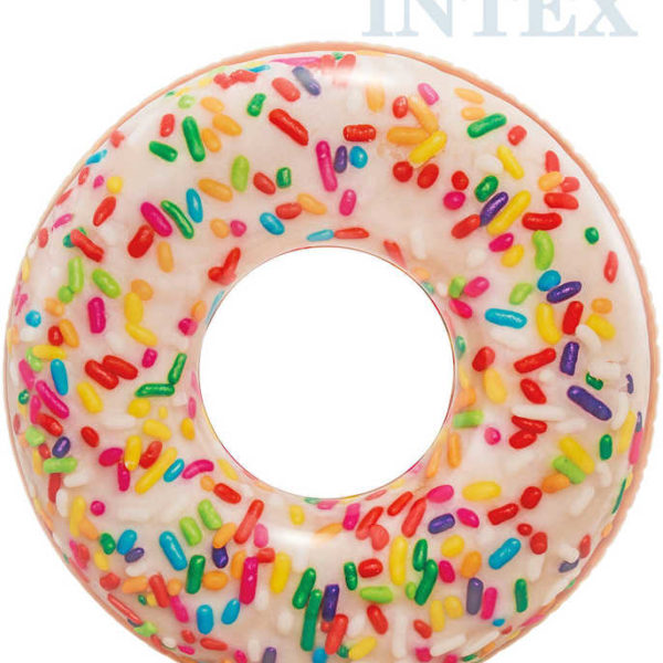 INTEX Kruh plavací donut barevný 114cm nafukovací dětské kolo do vody