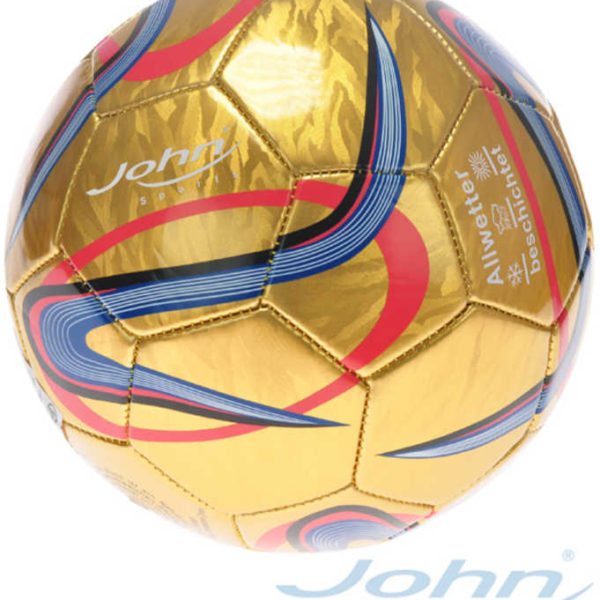 JOHN Míč dětský fotbalový vel.5 zlatý 420g na kopanou