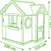 SMOBY Domeček dětský My House zahradní zvonek na baterie plast