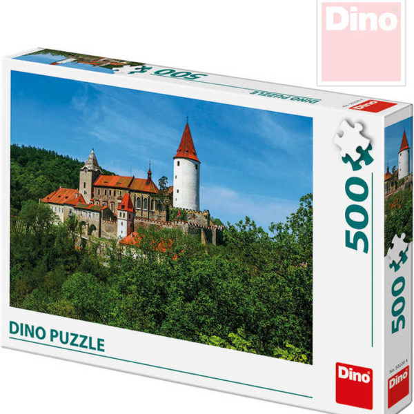 DINO Puzzle skládačka Křivoklát set 500 dílků 47x33cm v krabici
