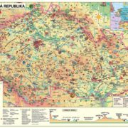 DINO Puzzle skládačka Mapa české republiky ČR 500 dílků 47x33cm