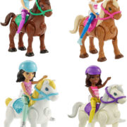 MATTEL BRB Barbie On The Go mini panenka kloubová set s koníkem chodí