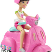 MATTEL BRB Barbie On The Go mini panenka kloubová set s vozítkem jezdí