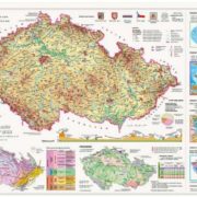 DINO Puzzle 2000 dílků Mapa České Republiky 97x69cm skládačka v krabici