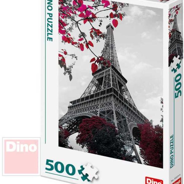 DINO Puzzle 500 dílků foto Pod Eiffelovou věží 33x47cm skládačka v krabici