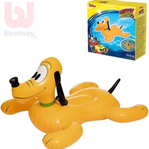 BESTWAY Disney Pluto nafukovací pes 117x107x45cm dětské vozítko do vody
