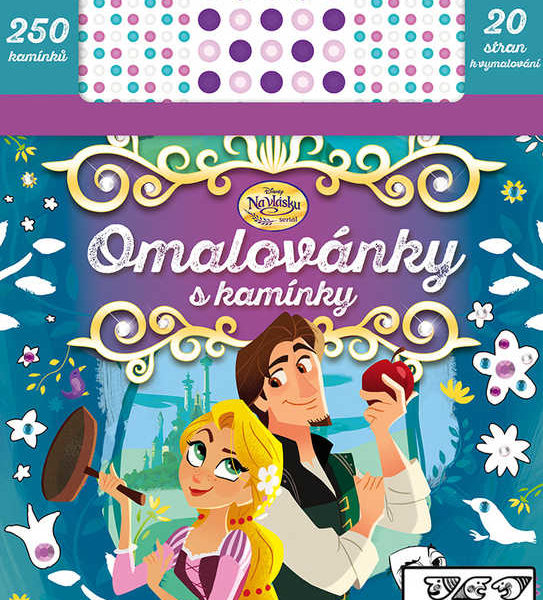 JIRI MODELS Omalovánky s kamínky Disney Na vlásku