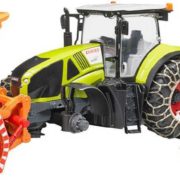 BRUDER 03017 Traktor Claas Axion 950 set se sněžnou frézou a řetězy 1:16 plast