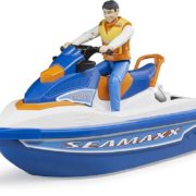 BRUDER 63150 Set vodní skútr člun motorový s figurkou 1:16 plast