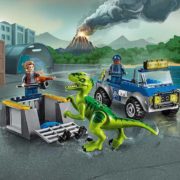 LEGO JUNIORS JURSKÝ SVĚT Vozidlo pro záchranu Raptora 10757 STAVEBNICE