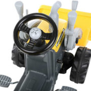 DOLU Traktor dětský šlapací s rypadlem žlutý plast