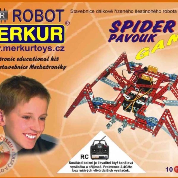 MERKUR RC Robotický pavouk na vysílačku * KOVOVÁ STAVEBNICE *