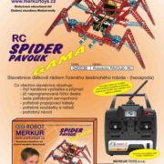 MERKUR RC Robotický pavouk na vysílačku * KOVOVÁ STAVEBNICE *