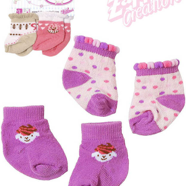 ZAPF BABY ANNABELL Ponožky pro panenku miminko set 2ks 2 druhy