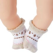 ZAPF BABY ANNABELL Ponožky pro panenku miminko set 2ks 2 druhy