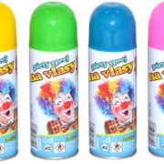 Párty sprej barva na vlasy smývatelná dětská 140ml 6 barev