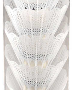 Košíčky na badminton set 6ks bílé 7,5cm v plastové tubě