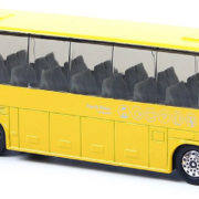 Autobus RegioJet žlutý 18,5cm zpětný nátah kovový v krabici