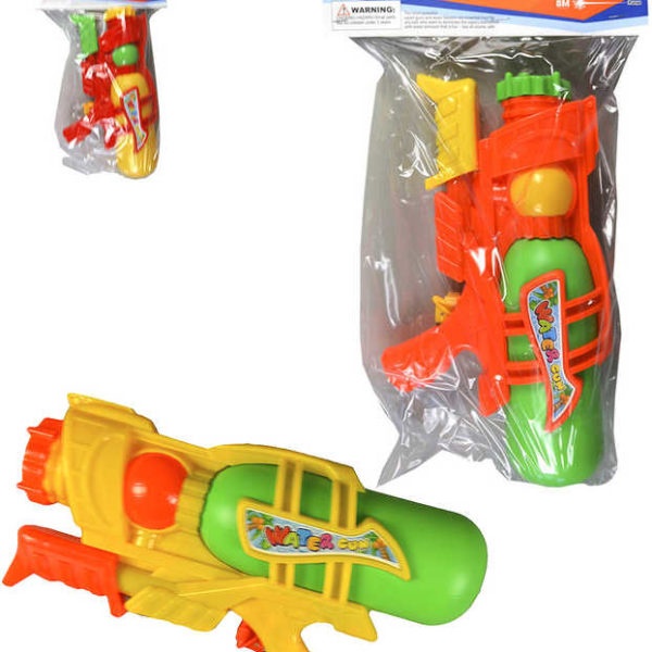 Pistole dětská vodní 26cm se zásobníkem na vodu 3 barvy v sáčku