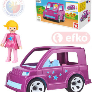 EFKO IGRÁČEK MultiGO Auto Pinky Star set s figurkou plast STAVEBNICE