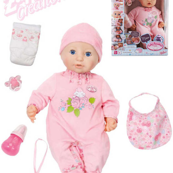 ZAPF Baby Annabell panenka miminko pije čůrá pláče mluví na baterie Zvuk