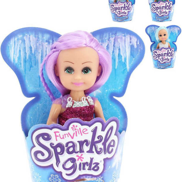 Sparkle Girlz panenka zimní princezna 12cm v kornoutu 4 druhy