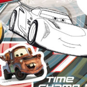 JIRI MODELS Omalovánky tvarované + samolepky Cars (Auta)