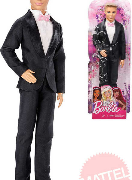 MATTEL BRB Barbie svatební den Ken panák ženich v obleku