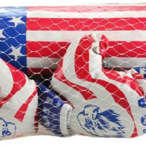 Boxovací set rukavice + pytel 40cm americká vlajka v síťce