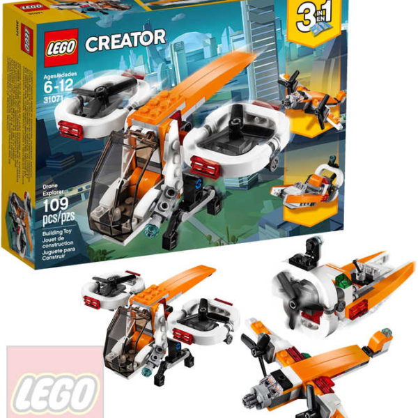 LEGO CREATOR Dron průzkumník 3v1 STAVEBNICE 31071