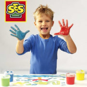 SES CREATIVE Baby barvy prstové set 4x150ml malování prsty