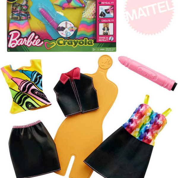 MATTEL BRB Barbie D.I.Y. Crayola magický vzor návrhářské studio 2 druhy
