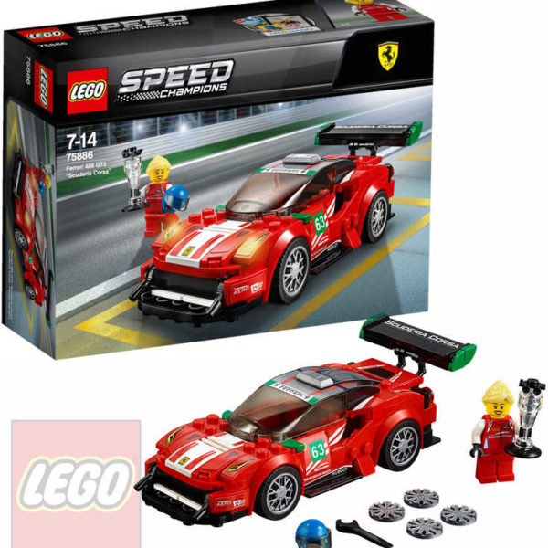 LEGO SPEED Champions Ferrari 488 GT3 75886 STAVEBNICE