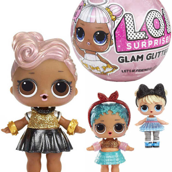 L.O.L. Surprise Glam Glitter třpytková panenka s doplňky v kouli 7 překvapení