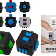 HRA Kostička antistresová Fingr 3,5cm Fidget Cube 4 barvy plast