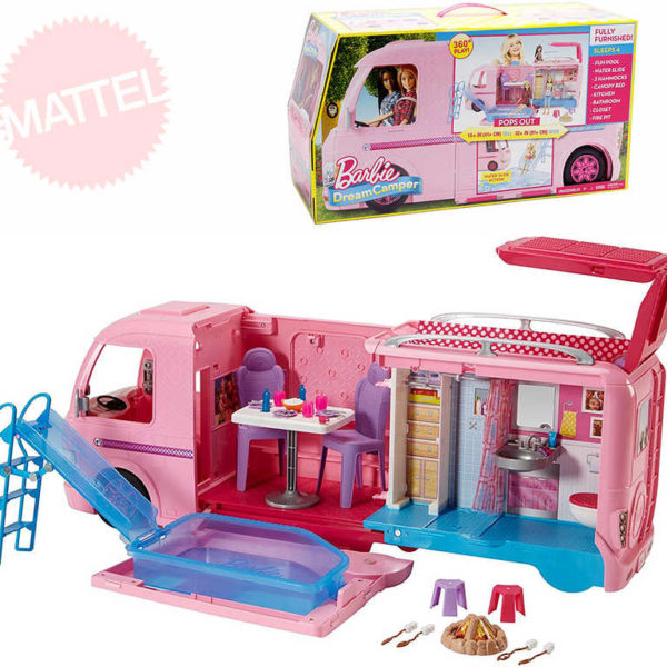 MATTEL BRB Karavan snů rozkládací set s doplňky pro panenky Barbie
